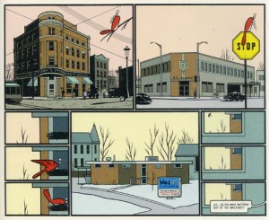 Selection from Chris Ware's graphic novel, "Jimmy Corrigan: The Smartest Kid on Earth" (Pantheon, 2003).