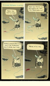 A comic titled, Hillary Rodham Clinton by Steven Weissman. Taken from the WTD website.