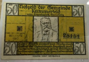 German Colorful Money Donated by Ed Carver MASC in Holland-Terrell Libraries Front Side