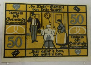 German Colorful Money Donated by Ed Carver MASC in Holland-Terrell Libraries Back Side
