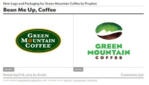 This redesign by Prophet is meant to refresh and update the Green Mountain Coffee brand to put it on par with other famous coffee company logos.  You can find more info here: http://www.underconsideration.com/brandnew/archives/new_logo_and_packaging_for_green_mountain_coffee_by_prophet.php#.Vgy_A3pViko
