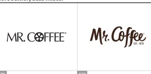 Mr. Coffee logo before and after