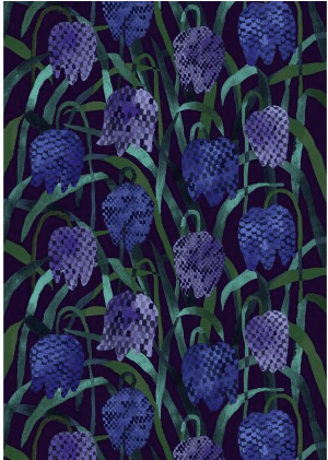 This image is from Marimekko Textiles, which I found through the Resources tab on the class website. It is a Gerda HW cotton sateen fabric and is sold on the Marimekko website. 