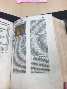 A page of a Koberger Bible.